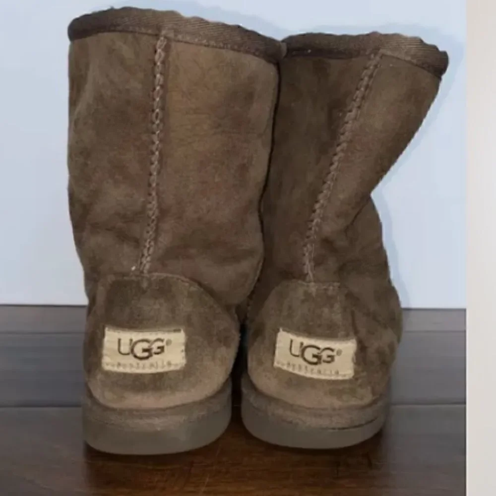UGG Classic Boots #5251 BROWN SUEDE SHEEPSKINLINED